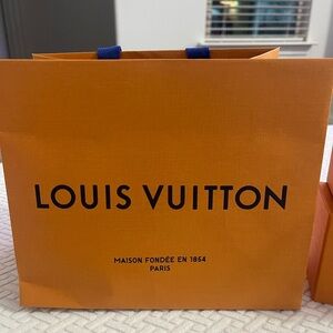 2 small LV shopping bags